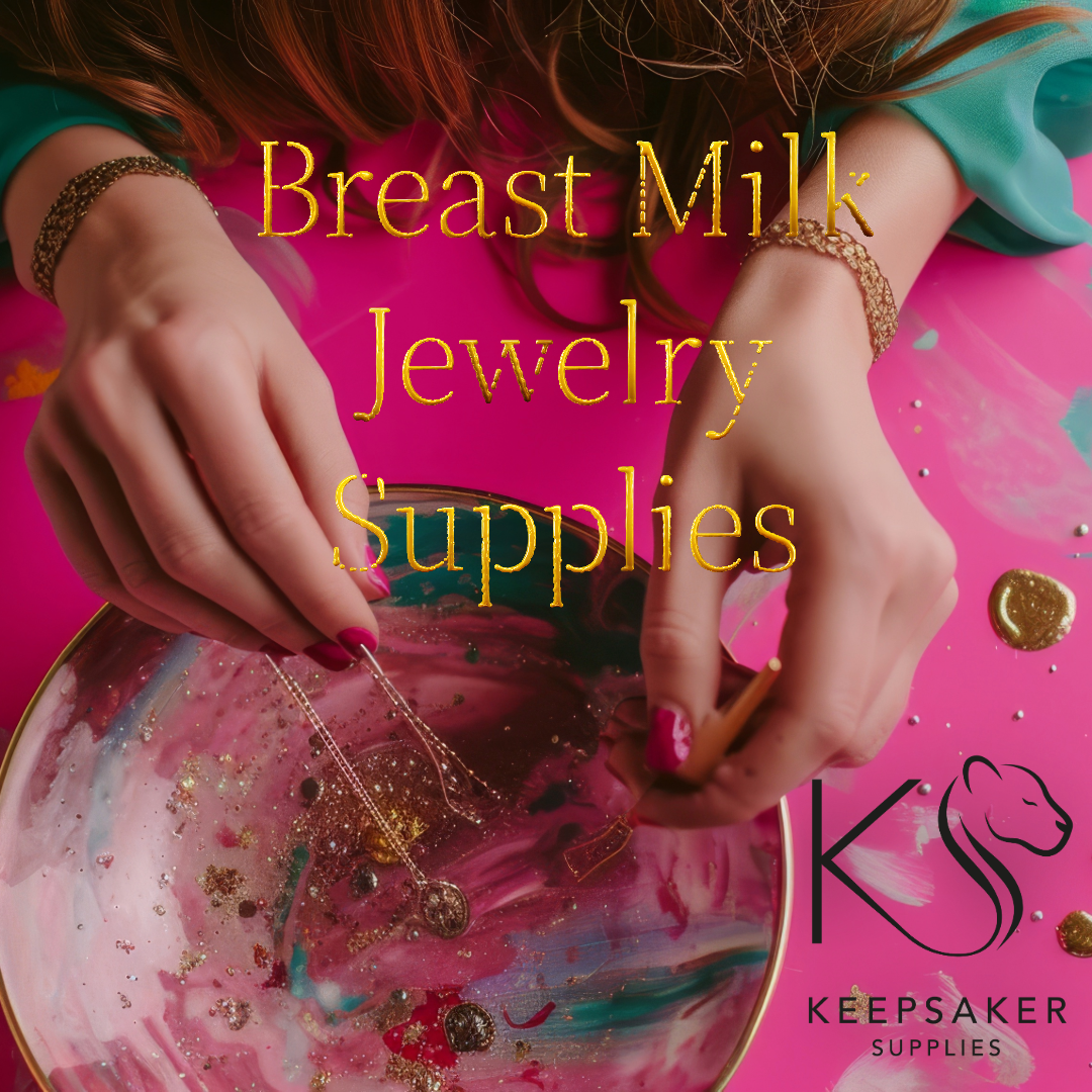 Breast Milk Jewelry Supplies Keepsaker Supplies: The Ultimate Source for Breast Milk Jewelry Supplies Here at Keepsaker Supplies we offer the Best Breast Milk Jewelry Supplies: Everything You Need to Create Your Keepsake whether it's for yourself as a small DIY kit or your clients with wholesale ring settings or packs of ten necklaces or bead cores.