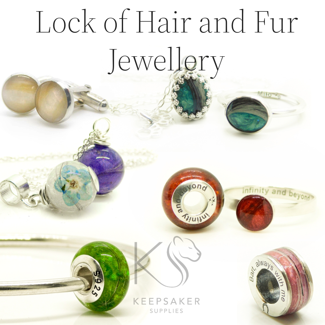 Making Lock of Hair and Fur Jewellery: Create Memories Make lovely lock of hair and fur jewellery with our easy peasy DIY kits. Explore resin jewellery making settings in solid silver and different kinds of gold. If you enjoy it, you can even start your own business with our wholesale options and free YouTube tutorials. Whether you're a hobbyist wanting to explore the materials, make a memorial for your loved one and pets, or you're a potential entrepreneur looking for an honest and profitable new business opportunity, we can help.