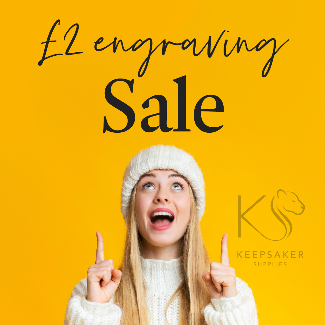£2 Engraving Sale - Keepsaker Supplies Text and Image Engraving Order our text engraving stock images here and our image engraving stock images here for free RIGHT NOW! You can share the images on social media, email and other sales channels to gain orders. Then order the stock from us including the engraving, text or image!